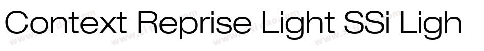 Context Reprise Light SSi Light Italic字体转换